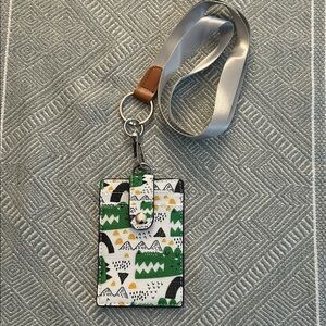 Patterned Lanyard ID Holder